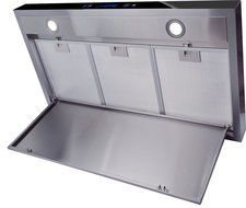 AKDY 30" Kitchen Wall Mount Stainless Steel Range Hood AZ-62750PS3 w/Flat Baffle Filters N4