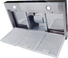 AKDY 30" Kitchen Wall Mount Stainless Steel Range Hood AZ-62750PS3 w/Flat Baffle Filters N5