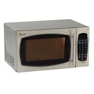 Modern Style 0.9 Cubit Ft. 900 Watts Countertop Microwave Oven, Clock Display, Stainless Steel