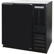 Beverage-Air BB36F-1-B 36&quot; Food-Rated Black Back Bar Refrigerator with Swinging