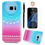 Badalink Galaxy S7 Case Shock-Absorbing Drop Protection TPU Bumper Protective Back Cover Slim-Fit Flexible Easy... N88