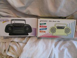 Generation and Portable Am/fm Battery Operated Mini Boom Boxes 2 Pack N2
