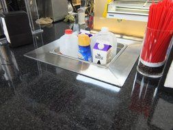 Drop-in Commercial Refrigeration Cold Well Chiller Insert for Coffee Counters to keep Milk &amp; Cream refrigerated... N6