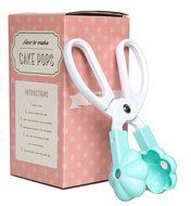 Cake Pop Baking Tong Set - Star Heart and Flower Mold Maker - Fun Easy Handmade Cake Ball Scissors with 100 Premium... N6