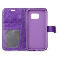 Galaxy S7 Case, HLCT PU Leather Case, With Soft TPU Protective Bumper, Built-In Kickstand, Cash And Card Pockets... N10