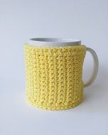 Coffee Mug Cozy Coffee Cozy Yellow N2
