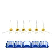 Hongfa Irobot Roomba Replacement Filter Roomba Blue Aerovac Filter and 3 Armed Side Brush Compatible with Roomba...