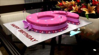 Euro Tins Numeric cake pan 35cm birthday cake tin number six 6 large 14&quot; cake mold N3
