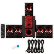 Theater Solutions TS521 Home 5.1 Speaker System with USB Bluetooth and 5 Extension Cables N2