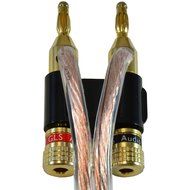GLS Audio - Dual Gold Banana Plugs Heavy Duty Plug Banana Clips - NOTE: .75" Tip to Tip (3/4") - 10 PACK