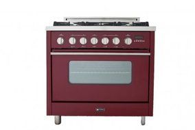 Dual Fuel Pro Range Color: Red