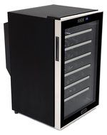 Whynter WC-282TS 28 Bottle Touch Control Freestanding Wine Cooler, Black with Stainless Steel Trim N6