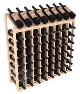 Wine Racks America Ponderosa Pine 8 Column 8 Row Display Top Kit. 13 Stains to Choose From! N13