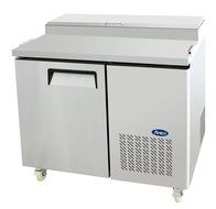 Atosa Usa MPF8201 Stainless Steel Pizza Prep Table 44" 1-Door Refrigerator
