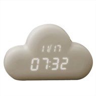 Generic Digital Clock in Cloud Shape Light Coffee