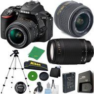 Nikon D5500 - International Version (No Warranty), 18-55mm f/3.5-5.6 DX VR, Nikon 70-300mm f/4-5.6G Nikkor, Tripod...