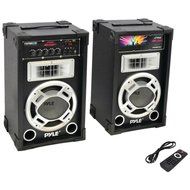 PYLE PRO PSUFM837BT Dual 800-Watt Disco Jam Powered Two-Way PA Bluetooth(R) Speaker System Consumer Electronics
