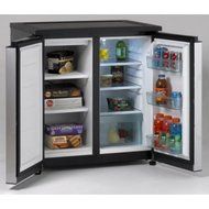 Avanti 5.5 Cu Ft Side-by-Side Refrigerator/Freezer, Stainless Steel N2