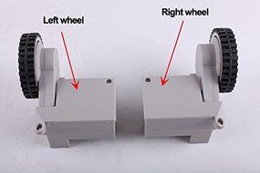 Liectroux Robotic Vacuum Spare Parts Left&amp;Right Wheels for A320, A335, A336, A337, A338 N3