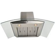 CAVALIERE 30" Wall Mounted Stainless Steel / Glass Kitchen Range Hood 860 CFM AP238-PSD-30 N4
