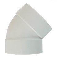 Vacuum Parts &amp; Accessories Central Vacuum 45 Degree Sweep Elbow Fitting (for 2 inch Vacuum Pipe) (2 Pack)