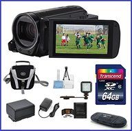 Canon VIXIA HF R72 Full HD Camcorder Pro Bundle, includes: 64GB SDXC Memory Card, LED Light, Spare Battery and...