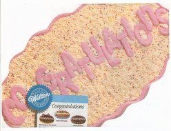 Wilton Congratulations Cake Pan (2105-3523, 1986)