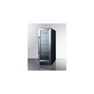 Summit SWC1224 12" Wine Cooler With 21 Bottle Capacity Automatic Defrost 6 Wood Shelves Digital Thermostat CFC...