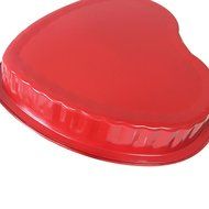 Ancdream Housewares Premium Carbon Steel Non Stick Cake Baking Bakeware Heart Cake Pans Trays Dishes Red Color... N5