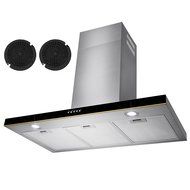 Golden Vantage&reg; 36&ldquo; Stainless Steel Wall Mount Range Hood Control Light Lamp Kitchen Vents N4