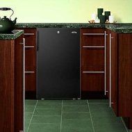 Summit FS408BLBI: 20" wide built-in undercounter all-freezer, -20(degree) C capable with a lock and black exterior N3
