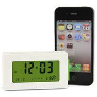 Lexon LR124W Maizy R&eacute;veil LCD PLA Blanc N3