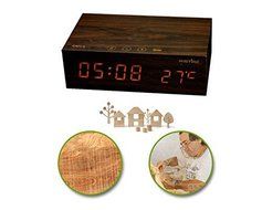 IRISTIME Wireless Bluetooth Stereo Speaker Clock System with Alarm Functions LED Display, 2 USB Dock Charging... N2