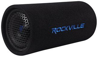 Rockville RTB65A 6.5" 300w Powered Active Car Subwoofer Bass Tube + MP3 Input N3