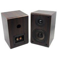 LONPOO 05 Bookshelf Speaker 2-Way 75W *2 Classic Wooden Loudspeaker with 4-Inch Carbon Fiber Woofer and Silk Dome... N4