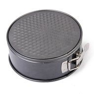Foxnovo Cake Tin Round Non Stick Loose Base Deep 24 x 7cm (Black) N2