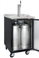 Kegco Three Faucet Commercial Direct Draw Beer Dispenser Black Kegerator Keg Cooler XCK-1B-3 N17