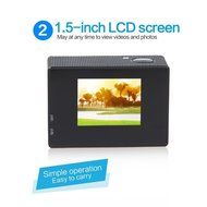 Mira-Tech Waterproof Action Camera 12MP 1080P HD with 2 Batteries and Free Accessories Kit(Wifi Black) N5