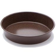 casaWare Ceramic Coated NonStick 9-Inch Round Pan, Silver Granite N3