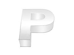 14&quot; ALPHABET &quot;P&quot; BIRTHDAY WEDDING ANIVERSARY CAKE TIN N3