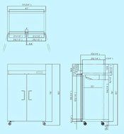 52 Inch Freezer Double Solid Doors Stainless Steel Reach-in Commercial Grade Restaurant 44.5 Cubic Ft Model MBF8002