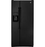 GE GSE22ETHBB 34" Energy Star Rated Side-By-Side Refrigerator with 21.8 cu. ft. Capacity, in Black