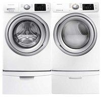Samsung- High-Efficiency Front-Loading Laundry Featuring 4.2 CF Washer with Steam and Matching ELECTRIC 7.4 CF...