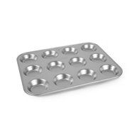 12 x 9&quot; 12 Hole Tart Tray (Flat Base) (Pack of 2)