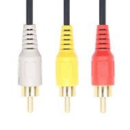 SNANSHI Gold Plated 3 RCA Male to Male Composite AV Audio Video Cable 15ft N5