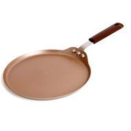 MyLifeUNIT Cabon Steel Crepe Pan, Non Stick Round Griddle, 10-Inch