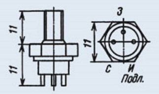 Transistors silicon KP901A analogue VMP1 USSR 5 pcs
