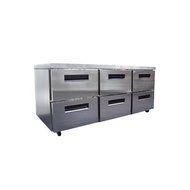 Hoshizaki CRMR72-D6 72" Commercial Series Undercounter Refrigerator with 6 Drawers 21.25 cu. ft. Capacity Stainless...