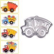 inkint Novelty Cute Birthday Cake Baking Pan Aluminum Alloy Truck Shape Chiffon Cake Molds for Cake Decorating... N2