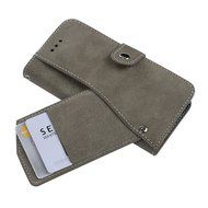 iPhone 7 Case (4.7 inch) - Slim Fit Wallet Counterfeit Cashmere Leather Extra ID/Credit Card Holders with Snap... N31